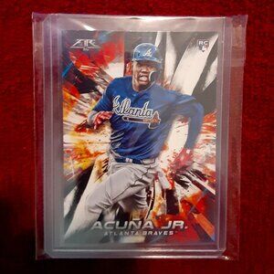 Ronald Acuna Jr. – Rookie Card - 2018 Topps Fire – Card No. 109